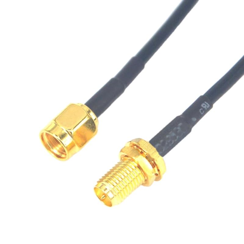 100 szt. 3-metrowa antena odwrócona polaryzacja złącze męskie na żeńskie SMA adapter przedłużający do routera