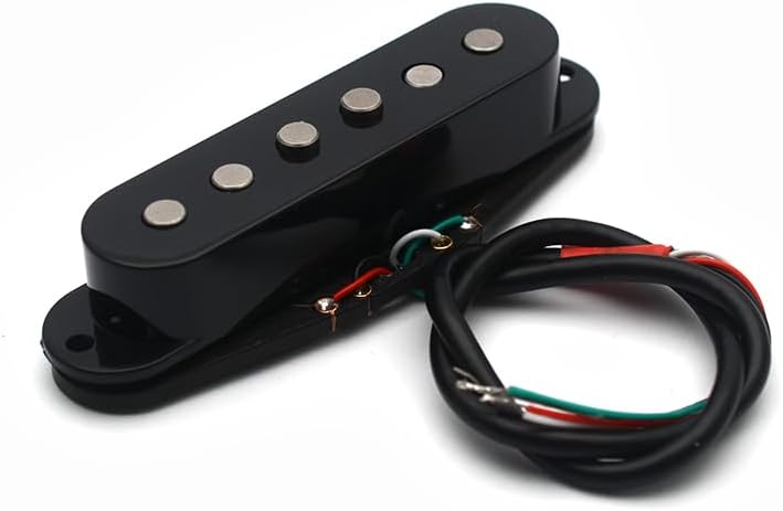 Stacked Humbuck for ST Pickup Noise Reduction Alnico 5 Staggered Top Pole Pieces Vintage Tone Noiseless Split Coil for Electric Guitar