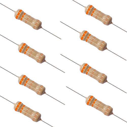 smseace 200pcs 3.3ohm 1 4 watt Carbon Film Single Resistor ±5% Tolerance for DIY Projects and Experiments 1 4W-3.3R