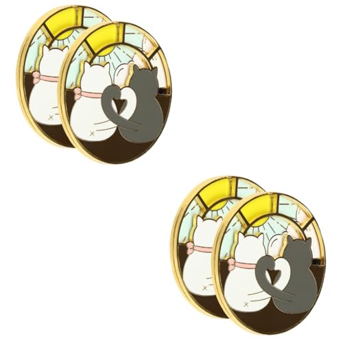 Broche chat rotative Healeved épinglette animaux décorative pour femme ado