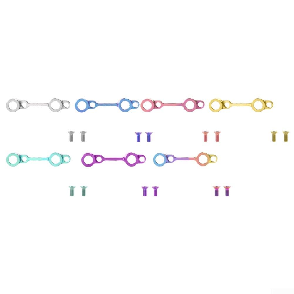 Adaptador de freno de disco ligero para bicicletas de carretera, montaje de pinza de aleación ultraligera con tornillos de titanio coloridos, sistema de frenado estable para discos de 140 mm o 160 mm