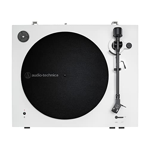 Image of Audio-Technica Audio Technica AT-LP3XBT-WH Bluetooth Turntable Belt Drive Fully Automatic 33 /45 (White) | Fully Automatic Belt-Drive Turntable 33 /45 Rpm, Bluetooth Aptx and Aptx Adaptive, Switchable Phono and Line Preamp