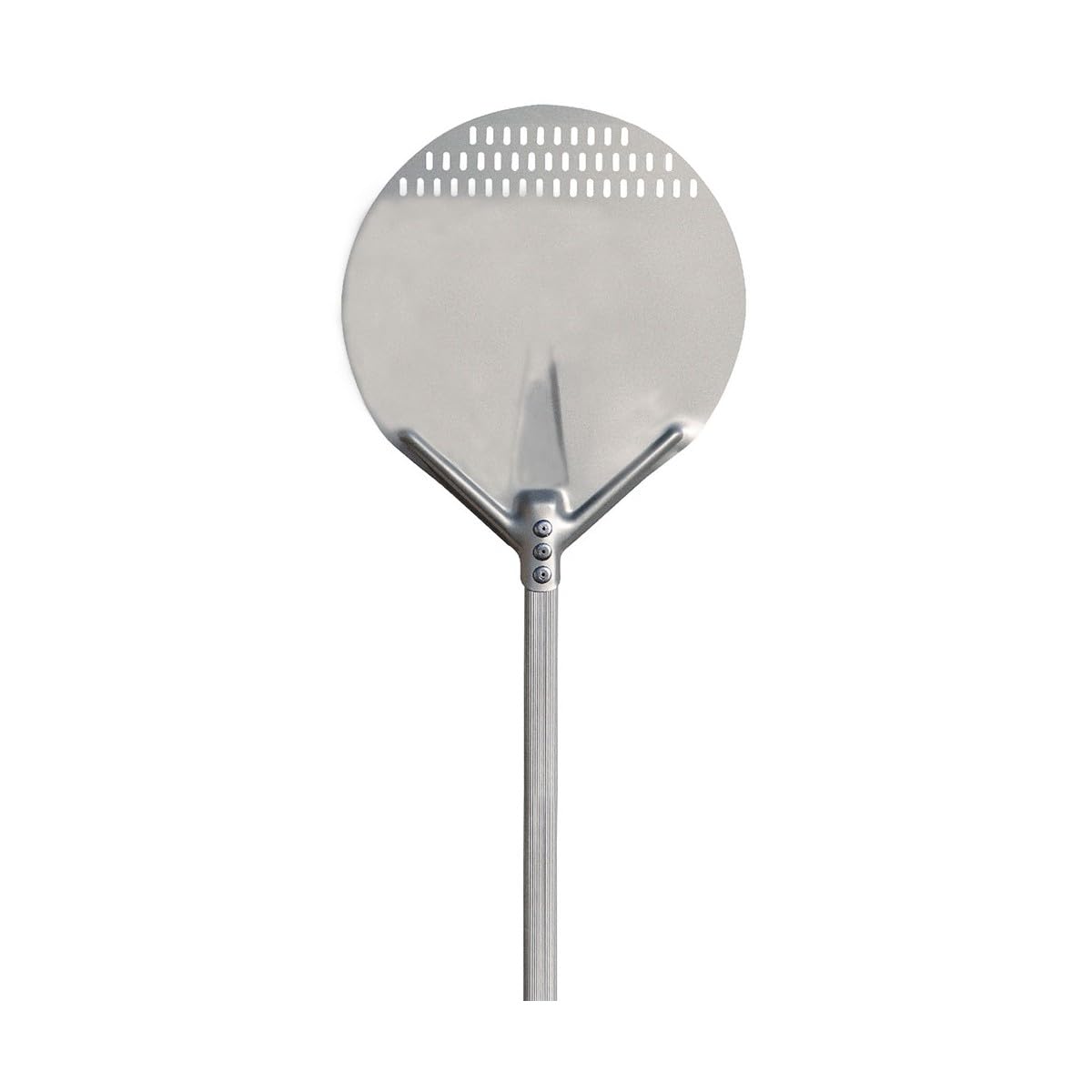 INTEC - Paletta per pizza rotonda alluminio alimentare spatola Ø36 cm manico 65-120 cm qualità professionale