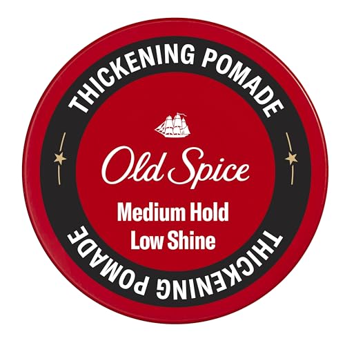 Old Spice Mens Hair Thickening Pomade, Medium Hold with Low Shine, 2.22 oz - image 1