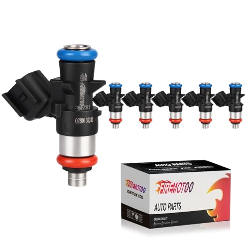 FIREMOTOO Fuel Injectors Pack of 6 4 Holes Compatible with Jeep Cherokee 3.2L V6 2014 2015 2016 2017