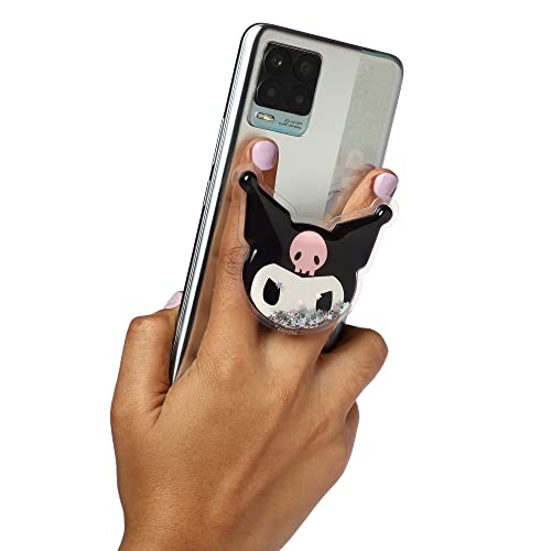 Image of Cute Anime Mobile Holder Grip Stand for Phones Selfie Holder for Smartphones, Designed for Kids and Teens. [ Gel Inside ]-(Model -Kuromi Face)