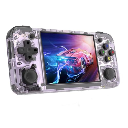 Image of RG35XX H 10200 Retro Games Handheld Game Console, Gaming Console Built-in 128G Card, 3.5 Inch IPS Screen Linux System 8 Hours High Capacity Battery Support HDMI TV Output 5G WiFi Bt 4.2
