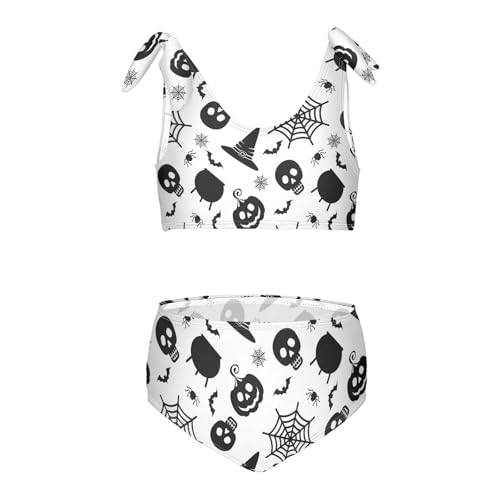 Image of CaTaKu Girls Swimsuits Two Piece Swimwear Cute Bikini Set Tankini Hawaiian Beach Sport Bathing Suit for Girls Size 3-12T