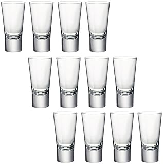 Bormioli Rocco Ypsilon Toughened 70ml Double Shot Glasses Vodka Shooter Drinking Glass
