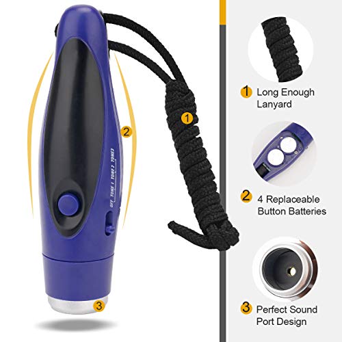 Image of UNIWA Electronic Whistle, Battery Operated Whistle Adjustable 3 Different Loud Whistle Sounds with Lanyard Handheld Electronic Whistles for Referees Volleyball Coaches Teacher, Soccer Sports Whistle