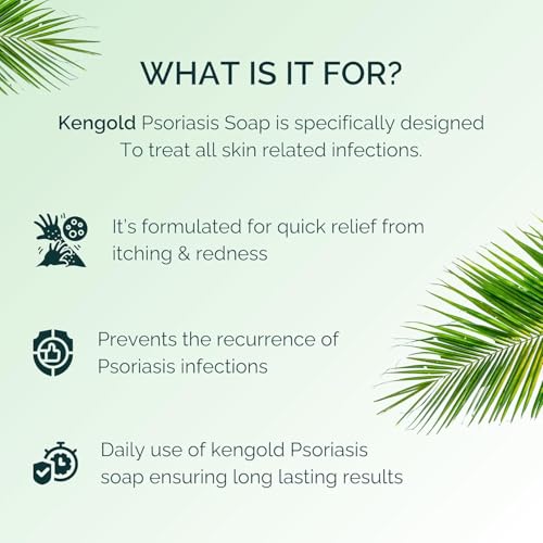 Image of Kengold Psoriasis Skin & Hair Soap+Cream+Oil | Purify Skins | Pain Relief With Natural Ingredients (Psoriasis Soap+Cream Combo)