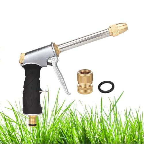 Garden Hose Nozzle, High Pressure Water Hose Nozzle Sprayer Gun, Head Fits all 3/4”Garden Hose Thread,for Washing Cars, Lawn & Garden,Watering Plants, Outdoor Fun & Showering Pets,Cleaning