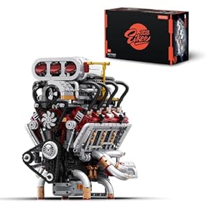 Ebortsin Technik V8 Motor Bausteine Modell