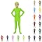 Boys Girls Halloween Full Bodysuit Open Face Body Spandex Zentai Suit Kids Cute Plain Funny (B-Orange, 10-14 Years)