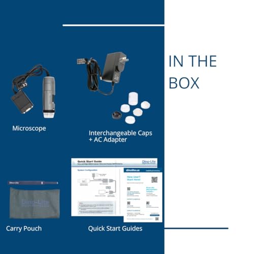 Image of Dino-Lite VGA Digital Microscope AM5216ZTL- 720p, 10x - 140x Optical Magnification, Polarized Light, Long Working Distance, No Software Needed - Connect Directly to a Screen