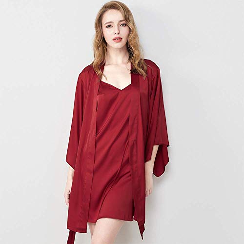 Ensemble de pyjama en satin de soie fluide et chic