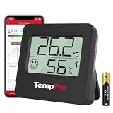 TempPro Bluetooth Thermo-Hygrometer Innen, Smartes Hygrometer mit App