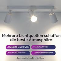CHENBEN Deckenstrahler 3 Flammig Weiß GU10 Deckenspots (Ohne Leuchtmittel) – Ansicht 6