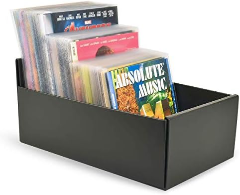Tarifold Storage Box for DVD Storage, CD Storage, Blu-ray Storage and Xbox Video Games, Black (10290)