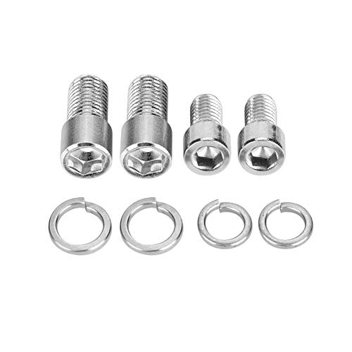 Adattatore per Specchietti Retrovisori Moto, in Alluminio, Filettatura 8/10mm, Alzatesta per Specchie