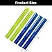 Coufce 12 Pcs Reflective Snap Bands High Visibility Reflectors for Night Cycling, Jogging, and Working(Blue、Yellow)