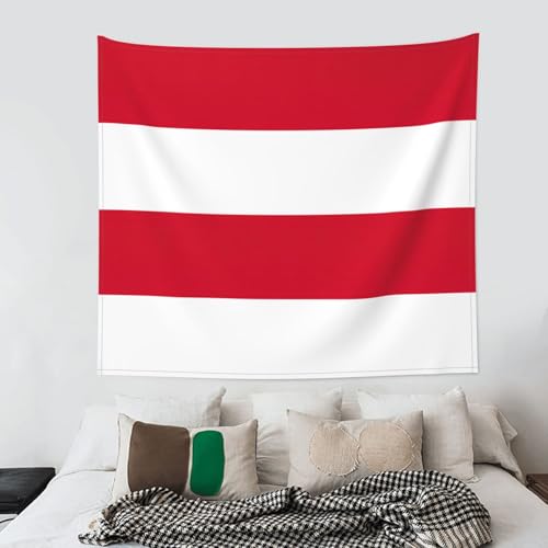Tapiz de la bandera de Mónaco JEJEA grande de 152x130 cm para decoración artística de pared 4