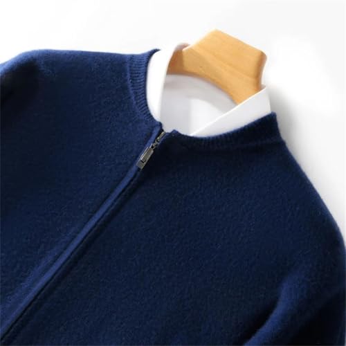 Men's Winter Sweater 100 Percent Merino Wool Cardigan Sweater Thick Warm Knit Cozy Smart Casual Pullover3
