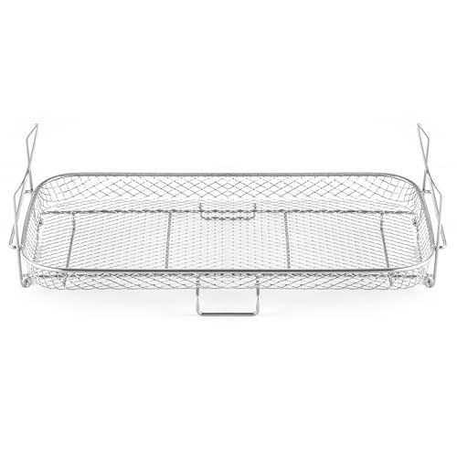 Cosori Cesta de Rejilla para Freidora de Aire Horno TwinFry, Accesorio de cocina para Hornear y Asar, Bandeja de acero Inoxidable, Parrilla Antiadherente, Fácil de limpiar