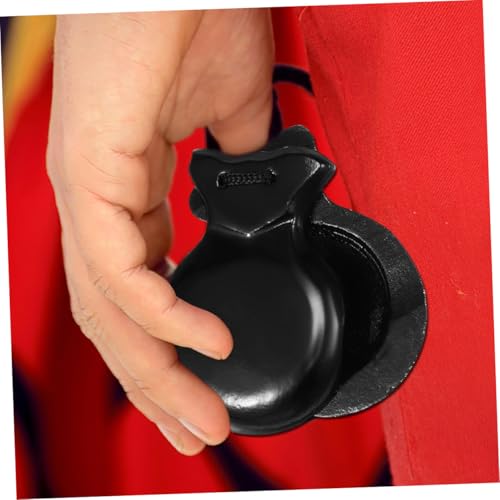 Castañuelas de madera para instrumentos de percusión, pack de 4 piezas ligeras de sonido claro 4