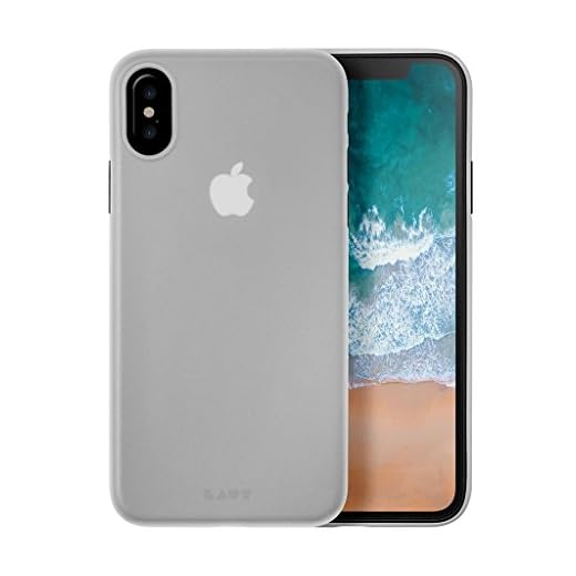 LAUT – SLIMSKIN 0,5 mm supertunt fodral för iPhone X med upphöjt kameraskydd (klar)