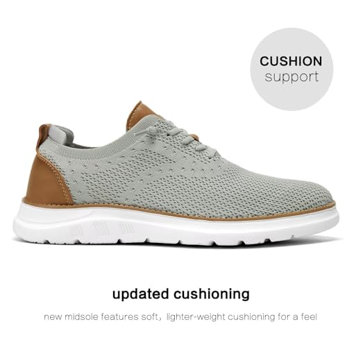 Image of Men's Mesh Sneakers Oxfords Lace-Up Lightweight Casual Walking Shoes Driving Shoes