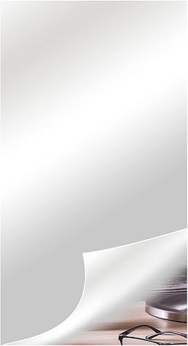 TSYFM Hojas de espejo autoadhesivas, 19.7 x 39.3 pulgadas, láminas de espejo acrílicas flexibles para pared, azulejos de espejo resistentes a los