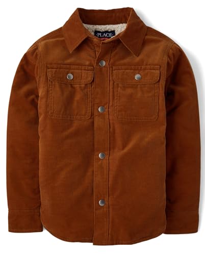 Image of The Children's Place Boys' Sherpa Lined Shirt Jacket