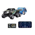Mini Rc Truck,1/64 Scale Mini Remote Truck with Trailer, 2.4Ghz & Remote She APP, Alloy Rechargeable