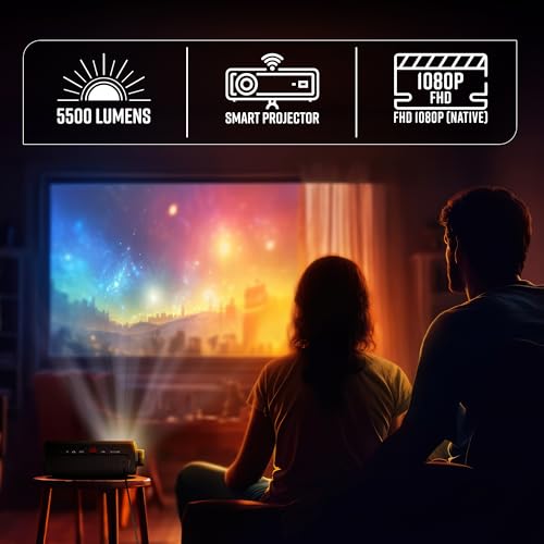ZEBRONICS PIXAPLAY 15 Smart LED Projector with Dolby Audio, 5500 lumens, 4K Support, 180 Inch Screen Size, Supports Miracast, Bluetooth, USB, HDMI,... - Image 4