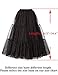 GRACE KARIN Women's Ankle Length Elastic waist Petticoats Crinoline Underskirt for Long Dress(M,Black #512)