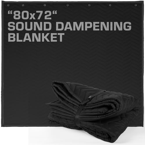 Large Soundproof Blanket 80x72in – Durable Sound...