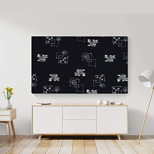 Image of Glassiano Marigold Dustproof Printed 50 inch LED TV Cover Screen Protector Compatible for All Models, Print 18