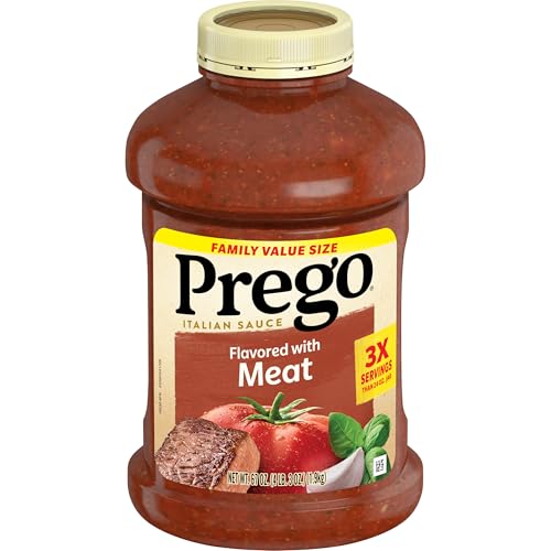 Image of Prego Italian Tomato Pasta Sauce Flavored With Meat, 67 oz Jar