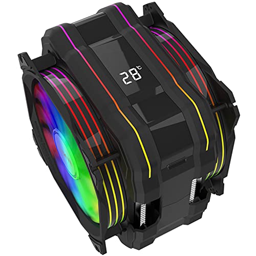 Radiateur ventilateur LCD Simpletek à rétroéclairage RGB compatible socket Intel LGA 1155 et 1851