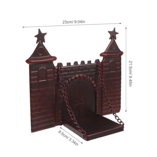 Portavelas de pared vintage Beaupretty en hierro rústico para baño y salón 3
