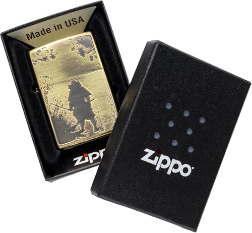 Encendedor Zippo Aceite con Estilo Vintage y Acabado Antiguo miniatura 6
