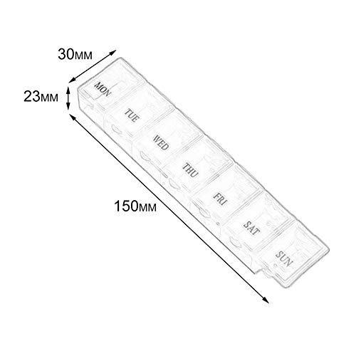 Contenitore per pillola di medicina settimanale da...