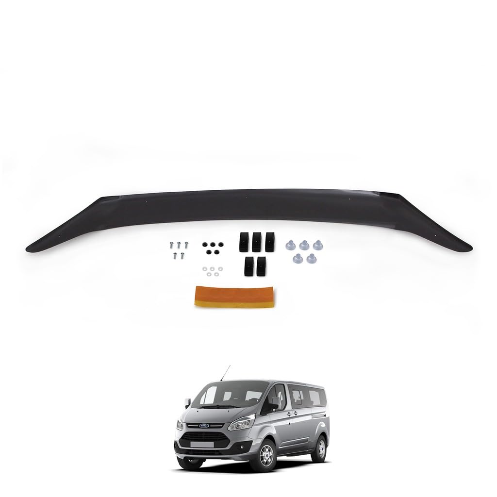 Per Ford Tourneo Custom 2012 2013 2014 2015 2016 2017 Protezione Del Cofano Anteriore Bug Shield Cappuccio Deflettore Cappuccio Pietra Scudi Piano Nero