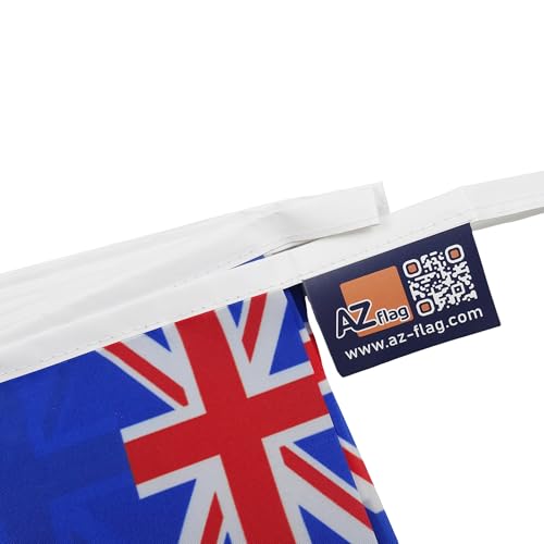 Image of AZ FLAG New Zealand 6 meters BUNTING Flag 20 flags 9'' x 6'' - New Zeleander -Kiwi STRING flags 15 x 21 cm