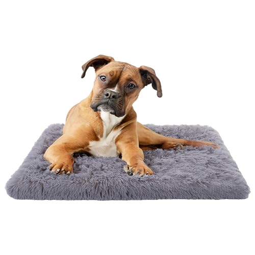 Paco Home Hundebett Katzenbett Flauschig Hundekissen Donut Hundedecke Hund Katze Hundekörbchen Katzenkorb Waschbar, Farbe:Grau, Größe:50x80 cm