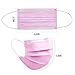 DC-BEAUTIFUL 100 Pcs Pink Disposable 3 Ply Earloop Face Masks,Fit for Adults
