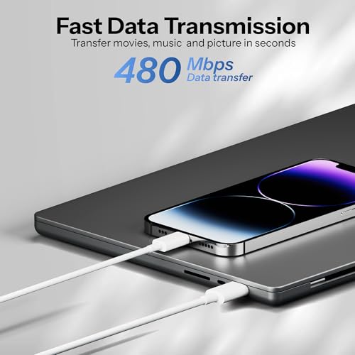 Image of UNBREAKcable USB to Lightning Cable 27W [MFi Certified + 6 months Warranty*] Fast Charger iPhone Cable for iPhone 14 /13 /12 /11 /X /XS /XR /8 /Plus,iPad Mini /Pro /Max,USB Type-A Power Delivery Cord by Tudox