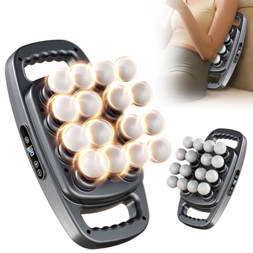 16 Head Massage Gun Deep Tissue Percussion Massager with 30 Intensity Levels & 3 Smart Modes Quiet Electric Muscle Massage for Back Neck Shoulder Leg Handheld Percussion Therapy for Pain Relief