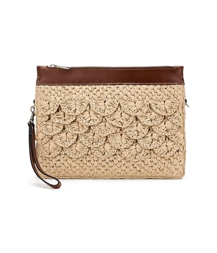 Patricia Nash Womens Yvette Clutch Crossbody Natural One Size